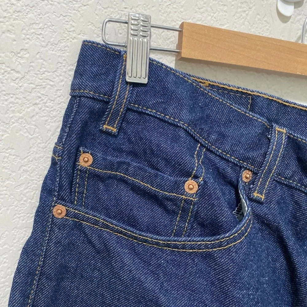 Levi's 517 Blue Jeans Dark Wash Size 38 x 36 Blue Made in USA Boot Cut Vintage